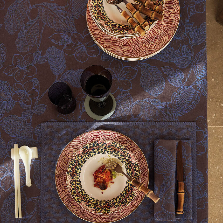 Nappe Sulawesi Terre Indigo 150x150 100% coton, longues fibres, , hi-res image number 5