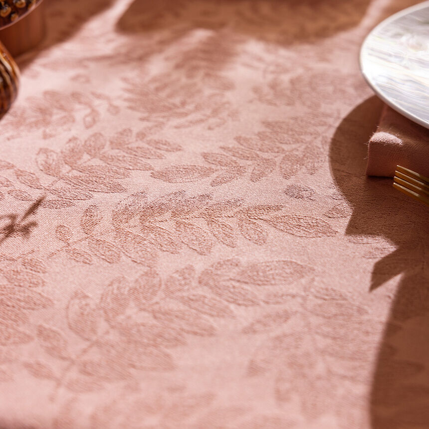 Nappe Vegetal mood Papaye 150x220 100% coton, longues fibres, , hi-res image number 1