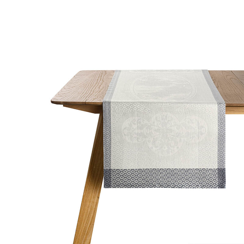 Chemin de table Évasion Céleste Carrare 50x150 100% lin, , hi-res image number 0