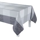 Nappe enduite Fleurs de Kyoto Brume 175x175 100% coton, , hi-res image number 0