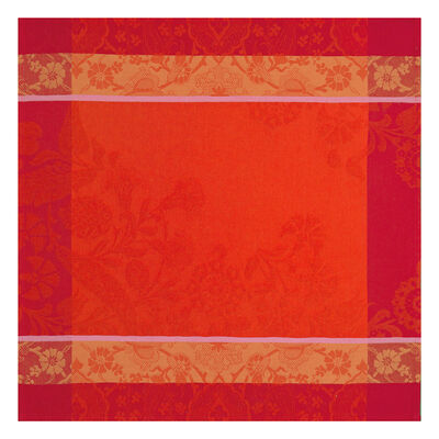Serviette de table Voyage Iconique Coquelicot 58x58 100% coton