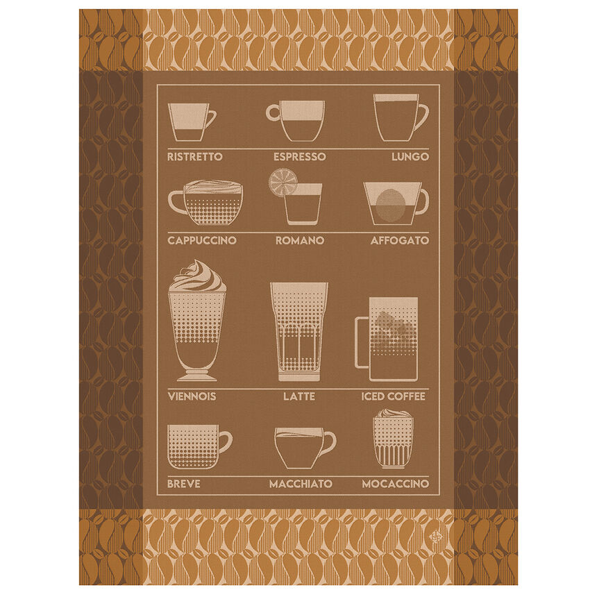 Torchon Barista Moccacino 60x80 100% coton, , hi-res image number 0