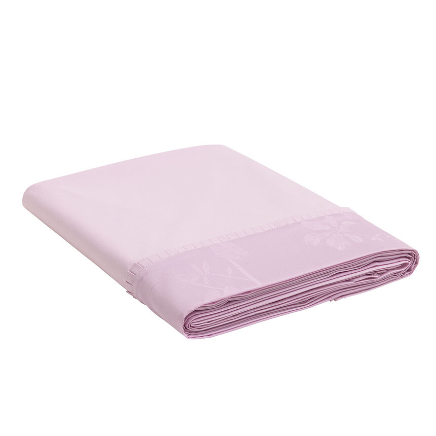 Drap plat Pois de senteur Rose 240X300 100% coton, , hi-res image number 0