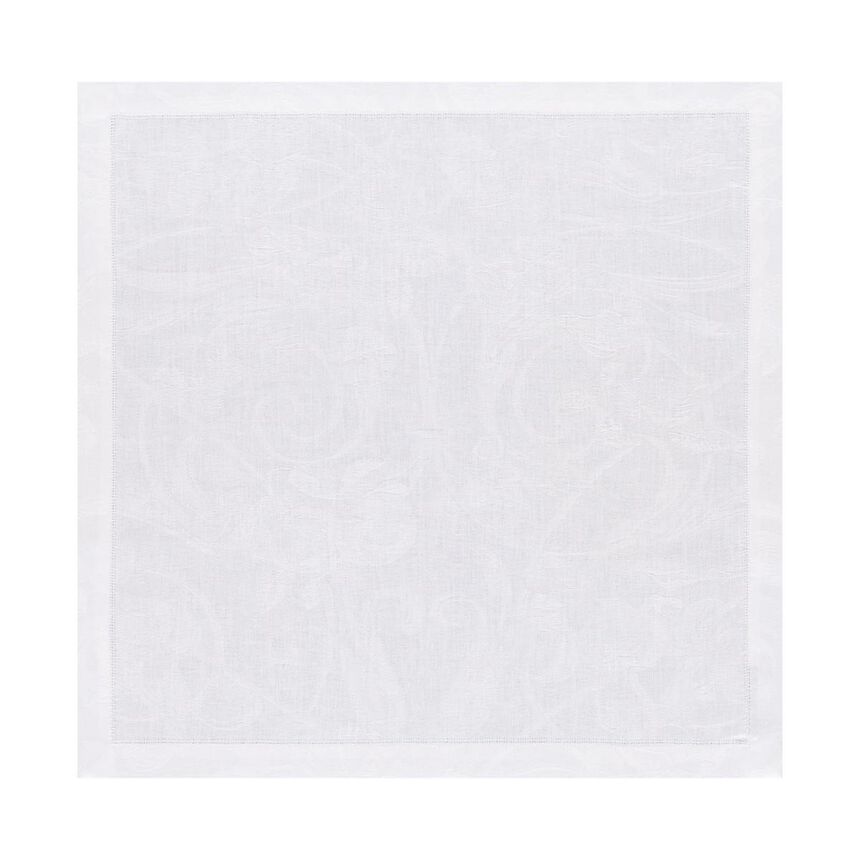 Serviette de table Tivoli Blanc 50x50 100% lin, , hi-res image number 0