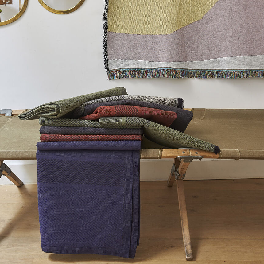 Nomade Slow Life Goji 110x180 89% coton / 11% lin, , hi-res image number 1