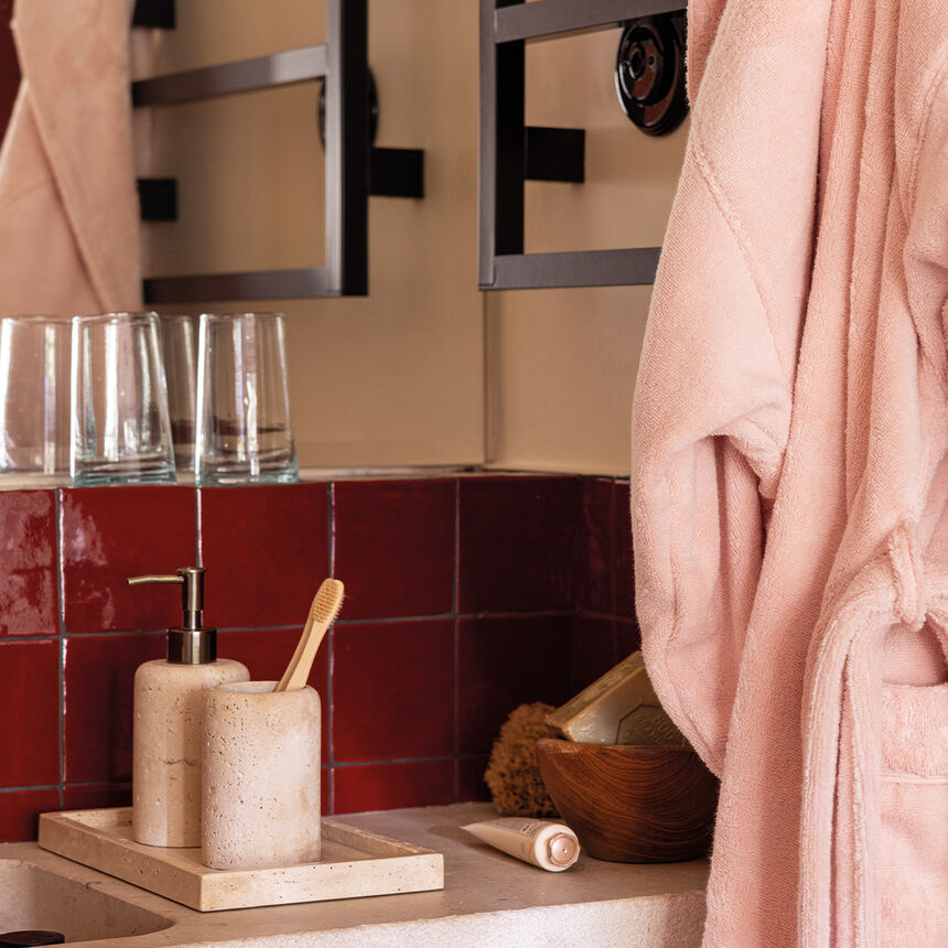 Peignoir Caresse Poudr&eacute; S 100% coton, , hi-res image number 3