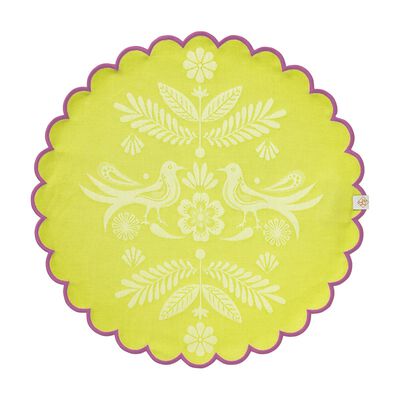 Set de table enduit Alegria Lagoon &Oslash;38 100% coton, longues fibres