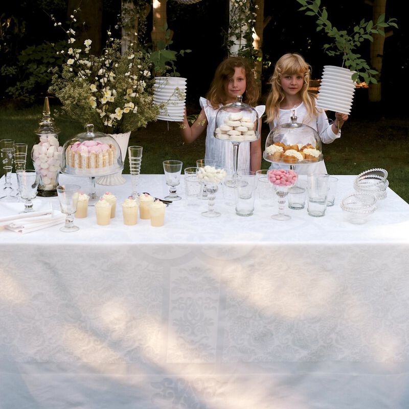 Set de table Siena Blanc Blanc 58x41 100% coton, , hi-res