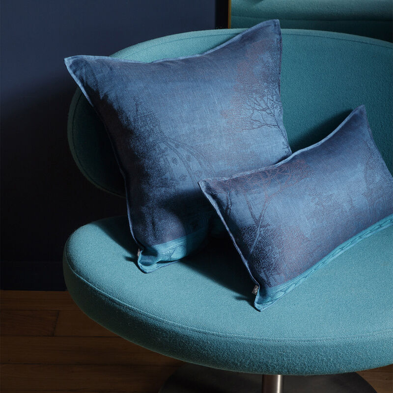 Housse de coussin Symphonie Baroque Crepuscule 48x27 100% lin, , hi-res image number 0