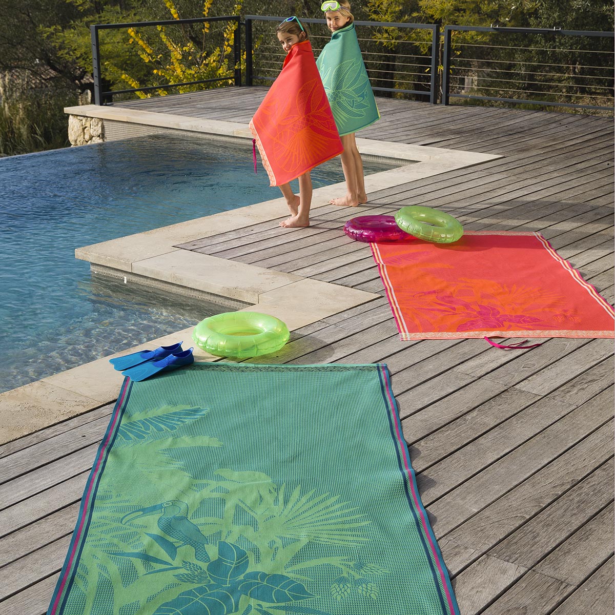 Serviette De Plage Luxe 100% Coton - Épaisse Et Ultra-Absorbante