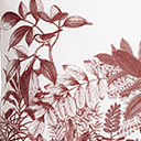 Taie d&eacute;corative  Feuilles en sc&egrave;ne  Coton, , swatch