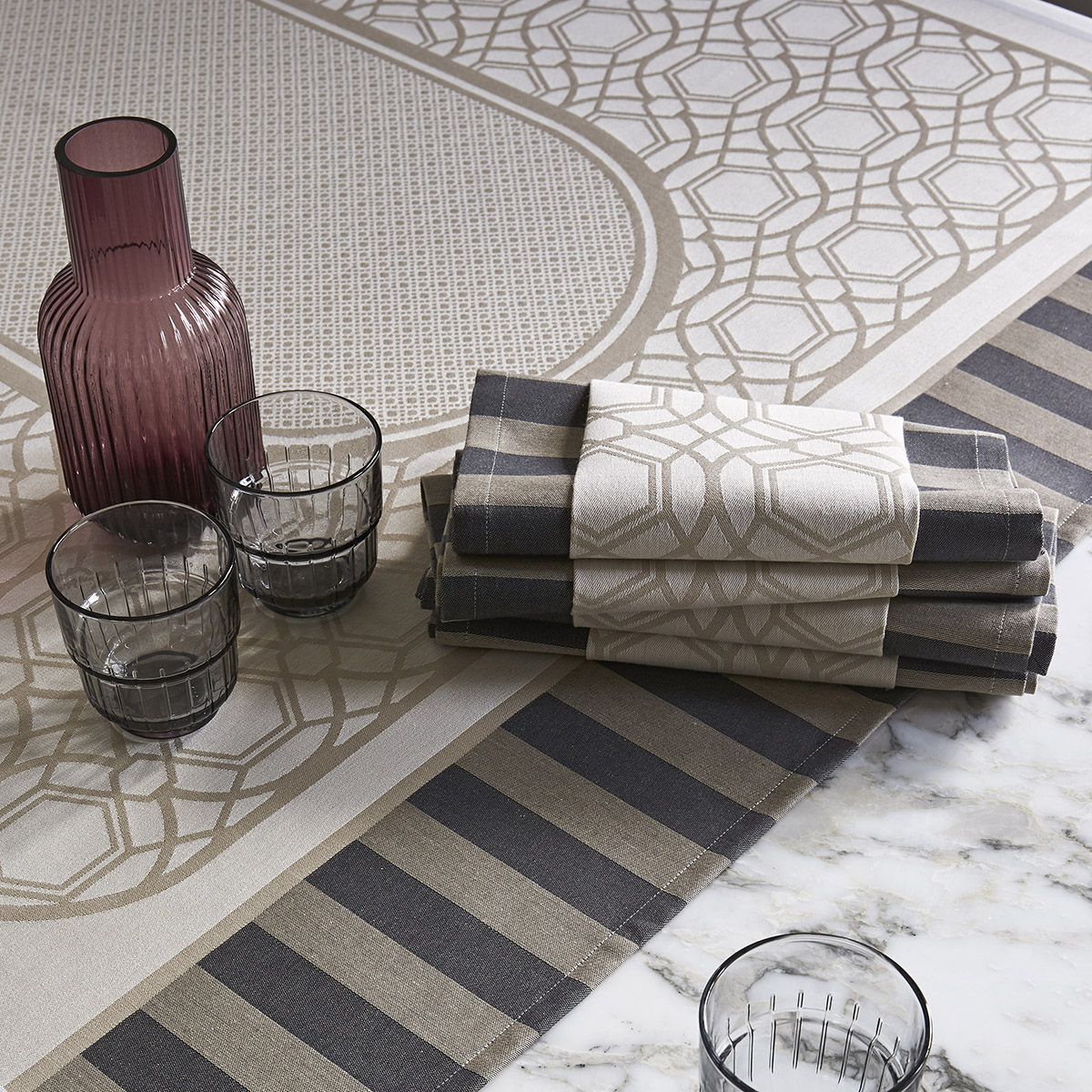 nappe de table Le Jacquard Français - Comptoir du Sud
