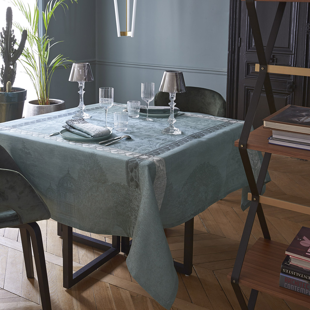 Nappe Rectangulaire Le Jacquard Français - Tivoli Piment - Lin 100% - 175x250 Cm - Neuf Avec étiquettes