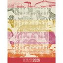 Torchon Calendrier 2026 Coton, , swatch