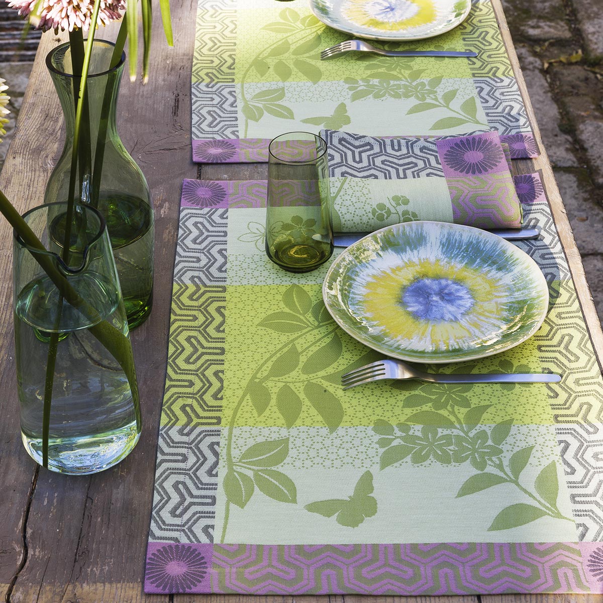 Lot De 4 Sets De Table Tissu Country Corner - Rectangulaires - Multicolore - NEUF