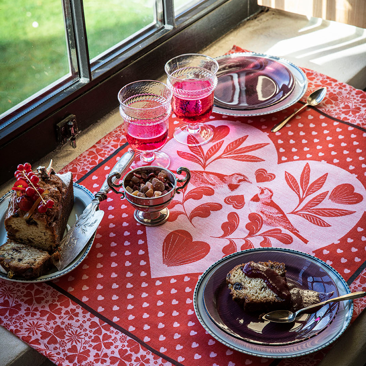 Le Jacquard Français 28564 Chocolats Fève Rubis - Paño de cocina (algodón, 80 x 60 cm