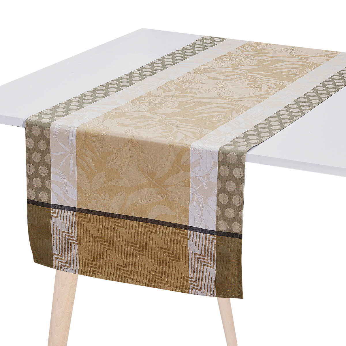 Chemin de table enduit  Coton, , swatch